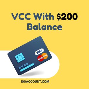 Buy Prepaid VCC Online card with $200 Balance