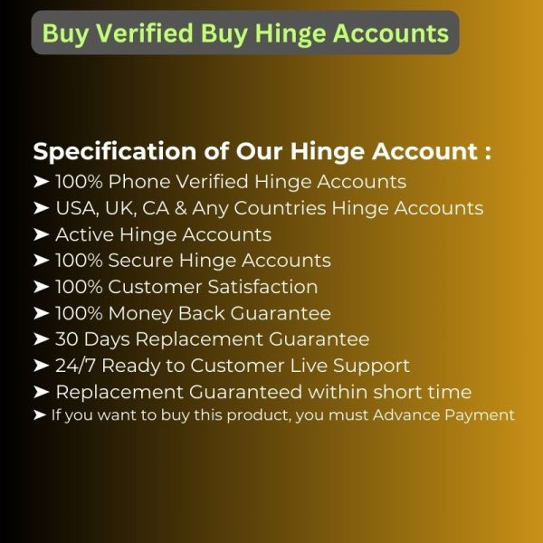 Buy Hinge Accounts