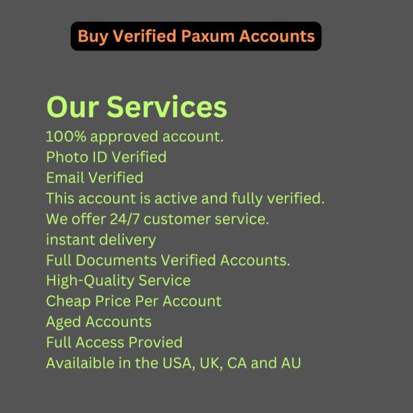 Buy Verified Paxum Accounts